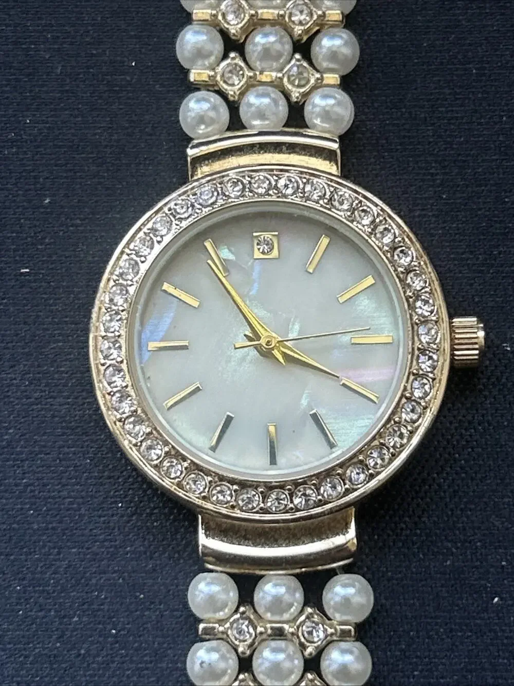 Charter Club MOP Dial Gold Tone Women’s Quartz Watch